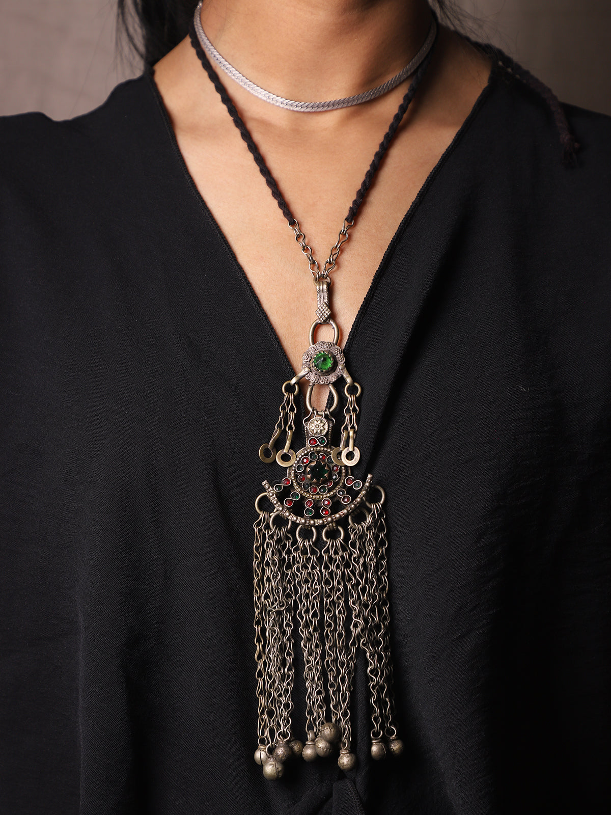Ghungroo Necklace - Black
