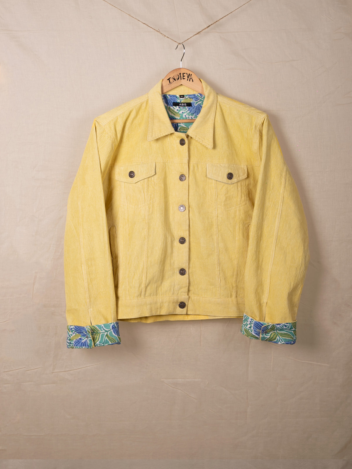 Organic Corduroy Jacket- Sun Yellow